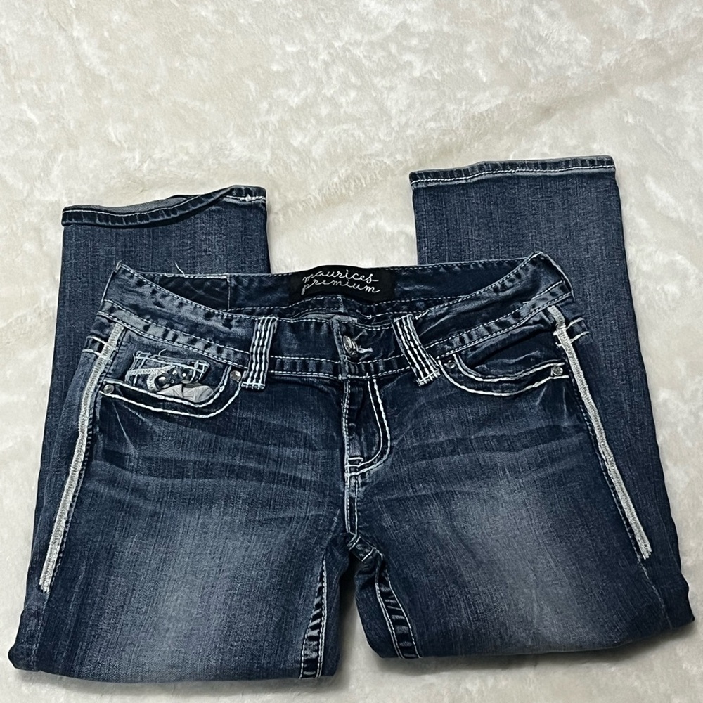 Maurices Dark Blue Boot Cut Jeans